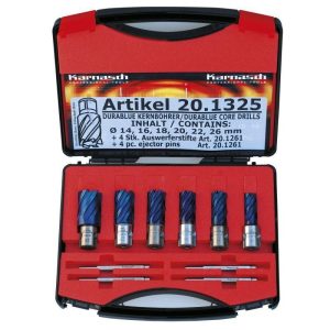 Coffret de fraises à carotter HSS-XEMetallkraft Blue…