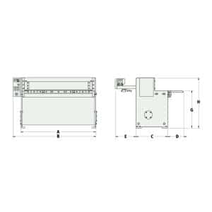 Cisailles à tôle motorisée Metallkraft MTBS 1350-30 T