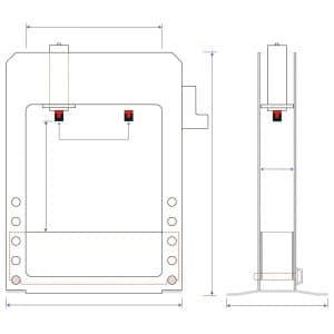 Presse motorisée Metallkraft WPP 30 VH