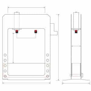 Presse motorisée Metallkraft WPP 50 VH