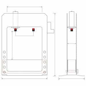 Presse motorisée Metallkraft WPP 50 VH XW
