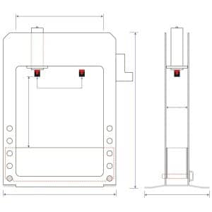 Presse motorisée Metallkraft WPP 100 VH