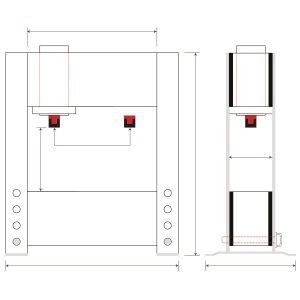 Presse motorisée Metallkraft WPP 300 VH